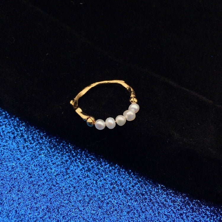 Minimalist Freshwater Pearl Ring