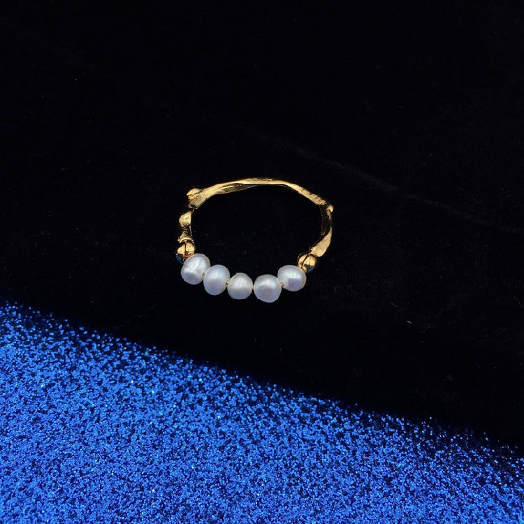 Minimalist Freshwater Pearl Ring