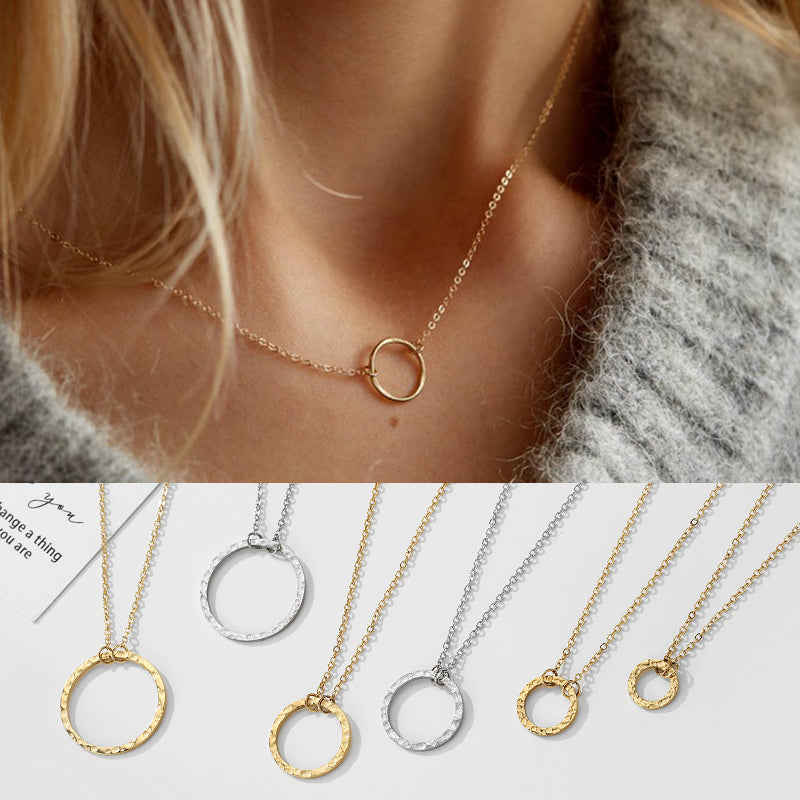 Goldplated Minimalist Circle