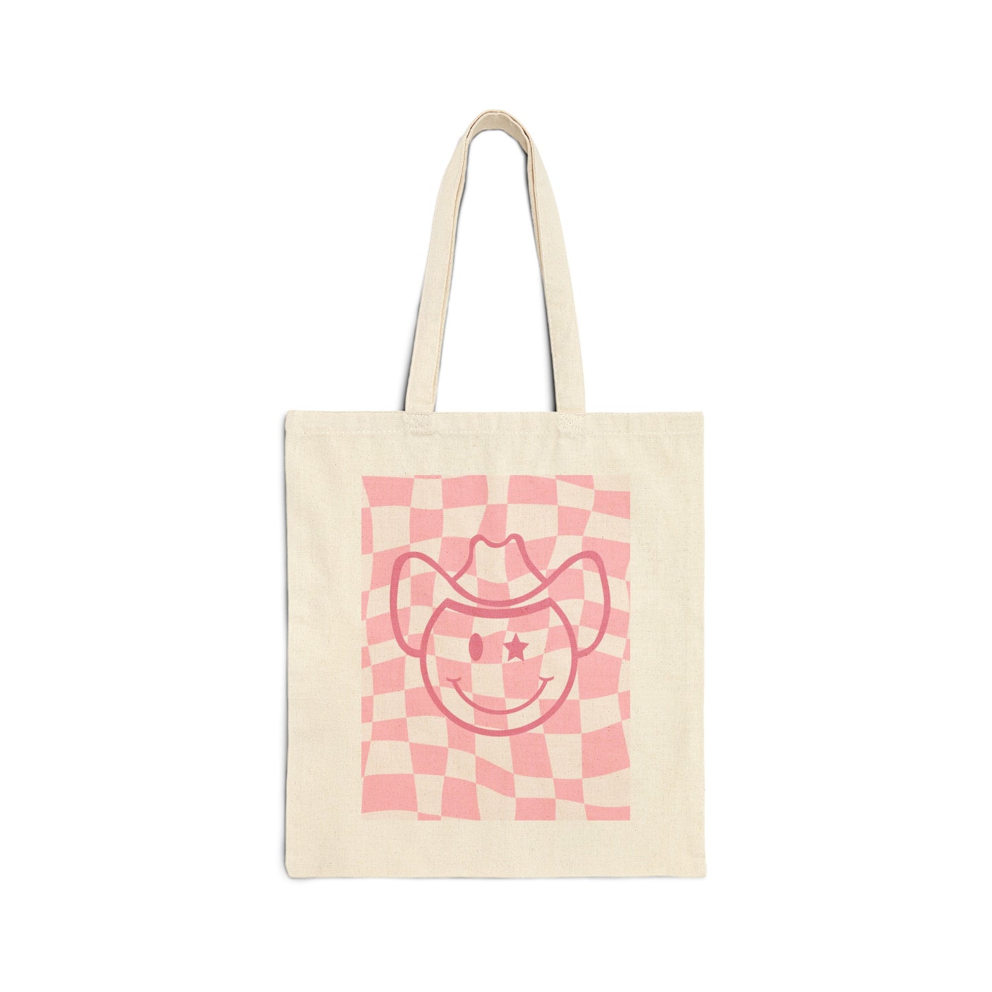 Preppy Happy Travels Cotton Canvas Tote