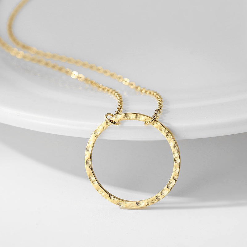 Goldplated Minimalist Circle