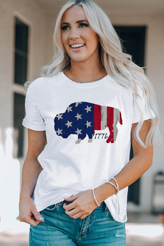 1776 Buffalo Stars and Stripes Tee